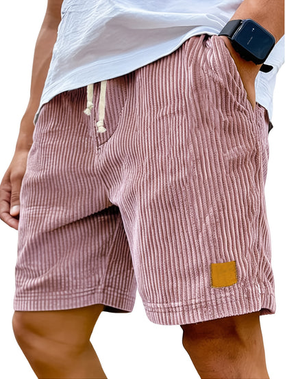 Men'S Retro Fashionable Lace-Up Casual Shorts, with Carefully Designed Pockets Perfect for Daily Comfort And Fashion Wear