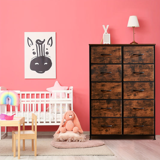 Fabric Drawer Dresser - Space-Saving – main product image