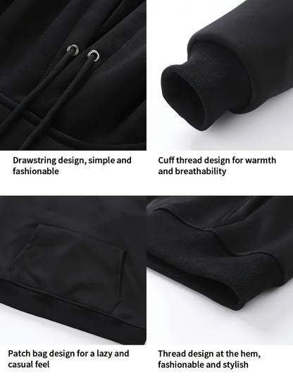 Heated Hoodie for Men Electric Heating Sweatshirt, Winter Thermal Pullover Sweater(Battery Not Inculded)