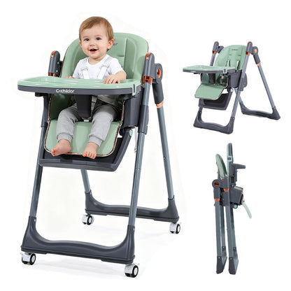 Baby High Chair - Foldable Adjustable Cochildor 3-in-1