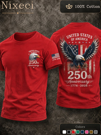 Women's Red Printed Short-Sleeve T-Shirt - product view 8
