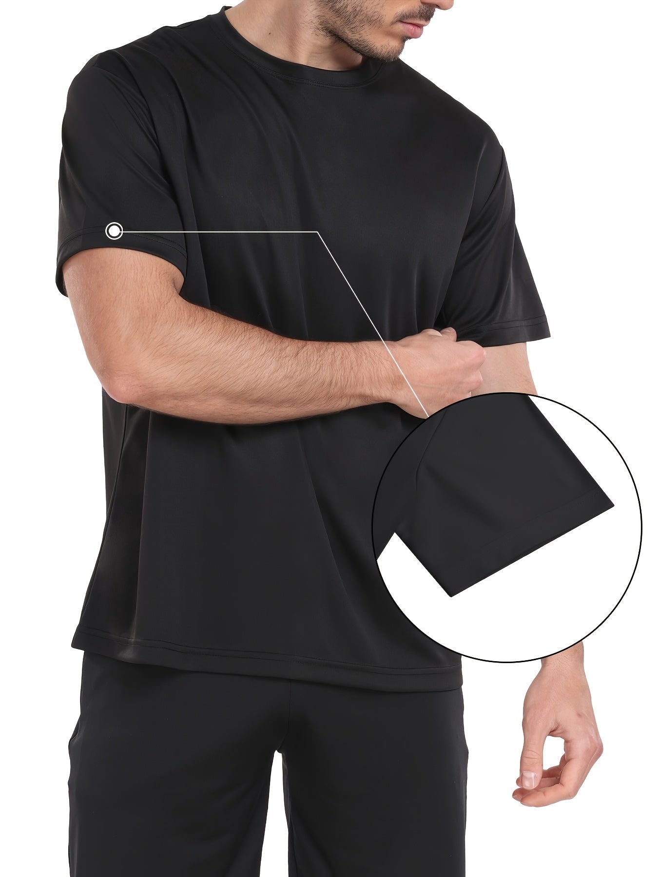 Kinglaman 12 Pack Workout Shirts for Men Short Sleeve Athletic Active Tops Quick Dry Crew Neck T Shirt for Running