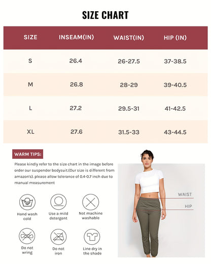 Women's Pants with Drawstring Inside Stretch Golf Pants High Waist Deep Pockets Travel Athletic Work Casual