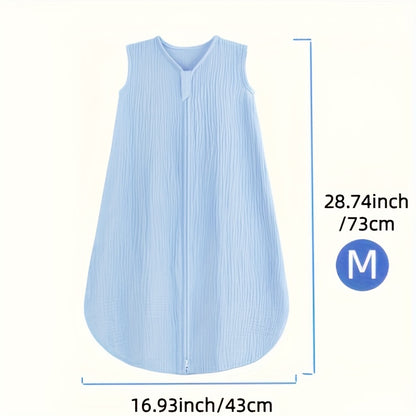 Infant Sleep Bag for Ages 0-18 Months Made from 100% Muslin, Features a 2-Way Zipper, Cozy And Flexible Wearable Blanket, Versatile Pajamas for Babies, Ideal for Halloween And Christmas Gifts