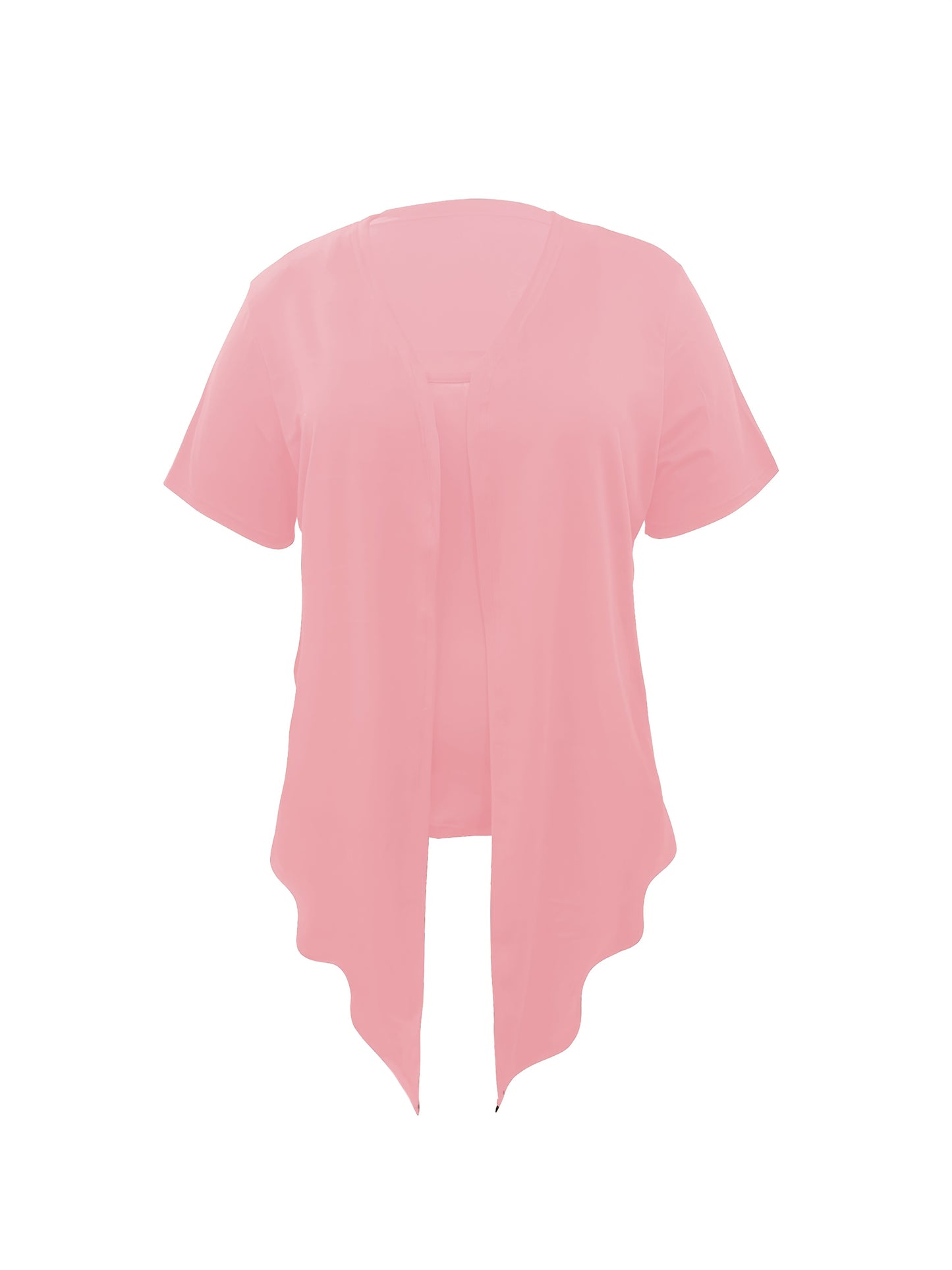 Women's Black Polyester Short-Sleeve Jacket - product view 15