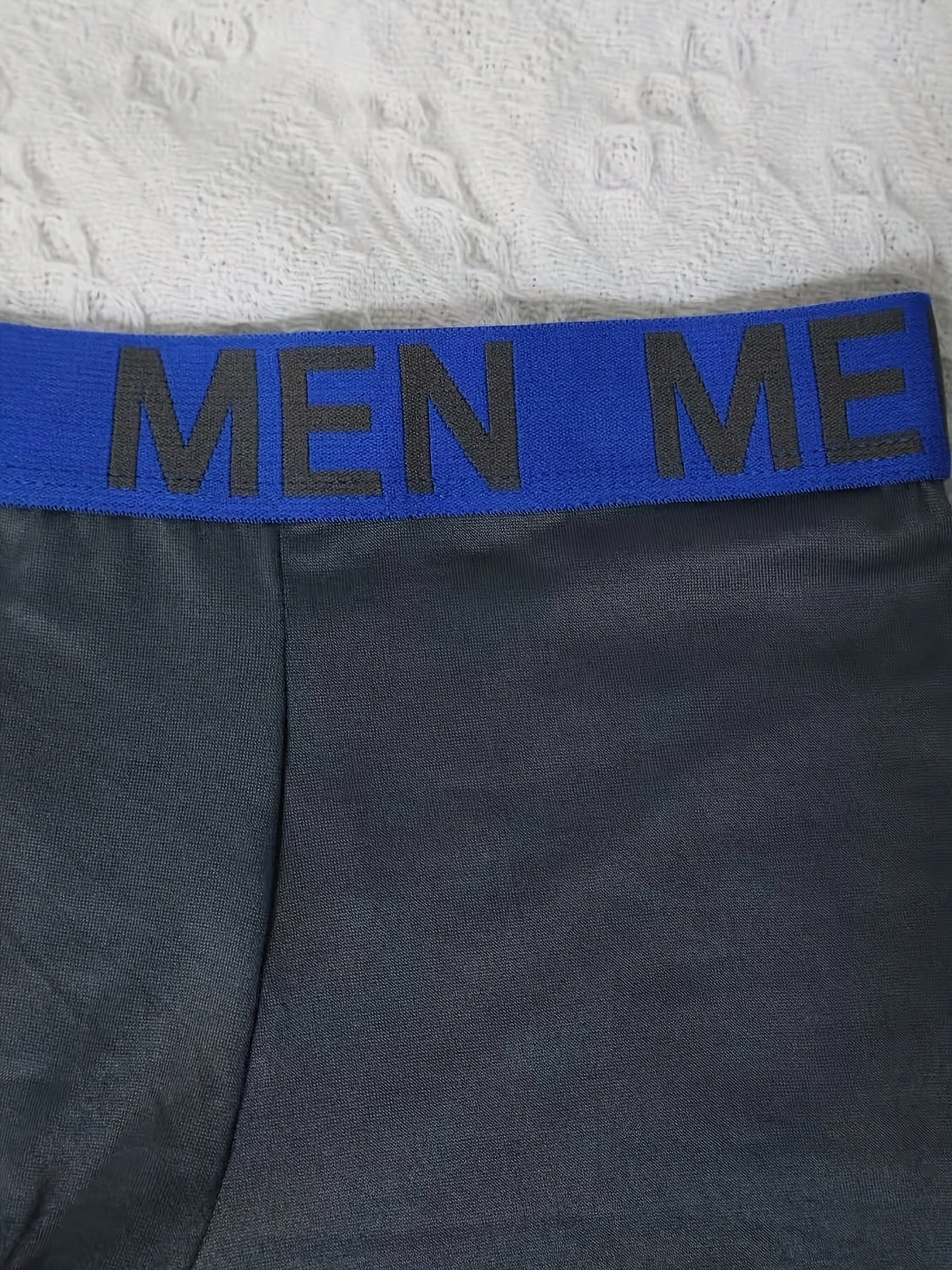 5pcs Men's Breathable Boxer Briefs - Solid Color with Elastic Waistband, Durable & Comfortable, All-Season Wear