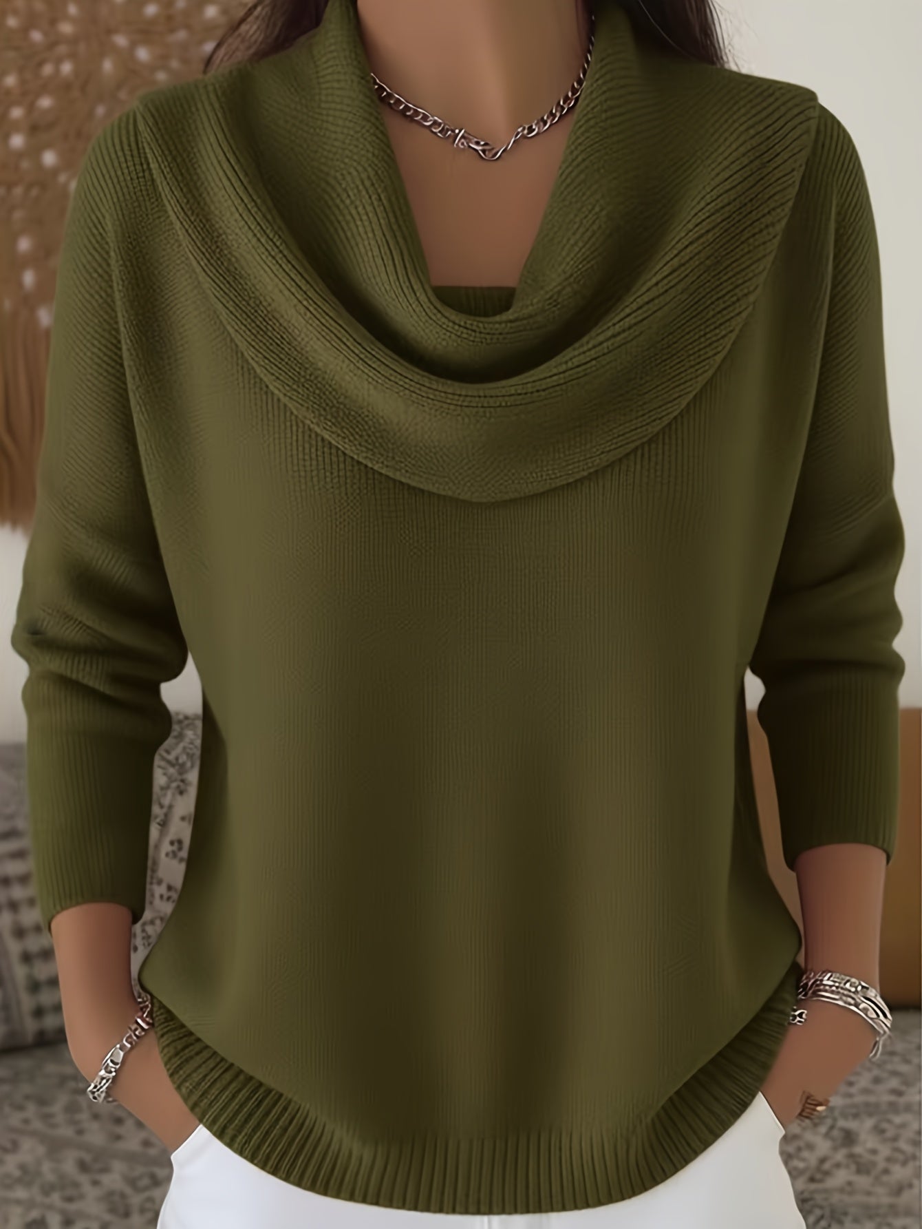 Women's Red Polyester Long-Sleeve Top - product view 8