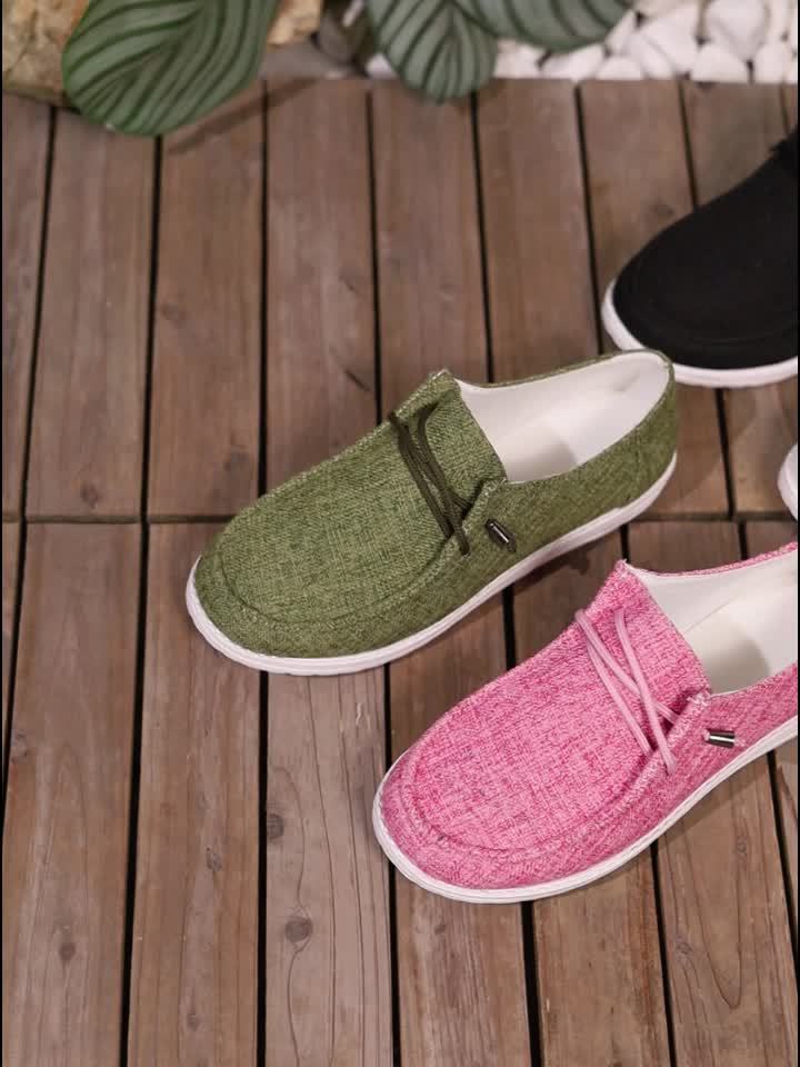 Comfortable Loafers - Super Lightweight, Breathable, Soft Sole, Round Toe, EVA Outsole, Women's Casual Everyday Shoes - All Seasons, Solid Colors, No Prints, Low-cut Flat Walking Shoes, Women Shoes, Sneakers