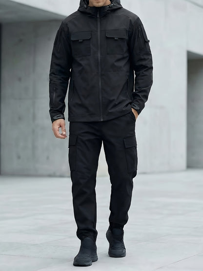 Men's Windproof Zip-Up Coat Everyday 541