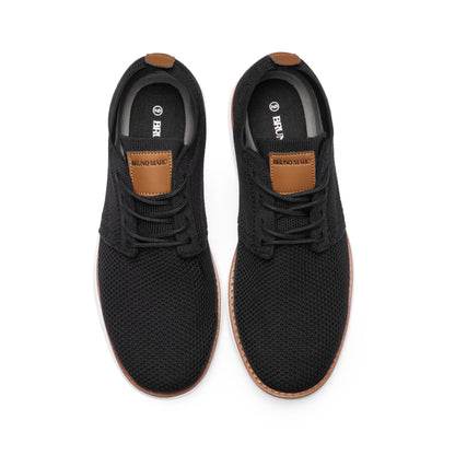 Bruno Marc Men's KnitFlex Breeze Mesh Sneakers Oxfords Lace-Up Lightweight Casual Walking Shoes
