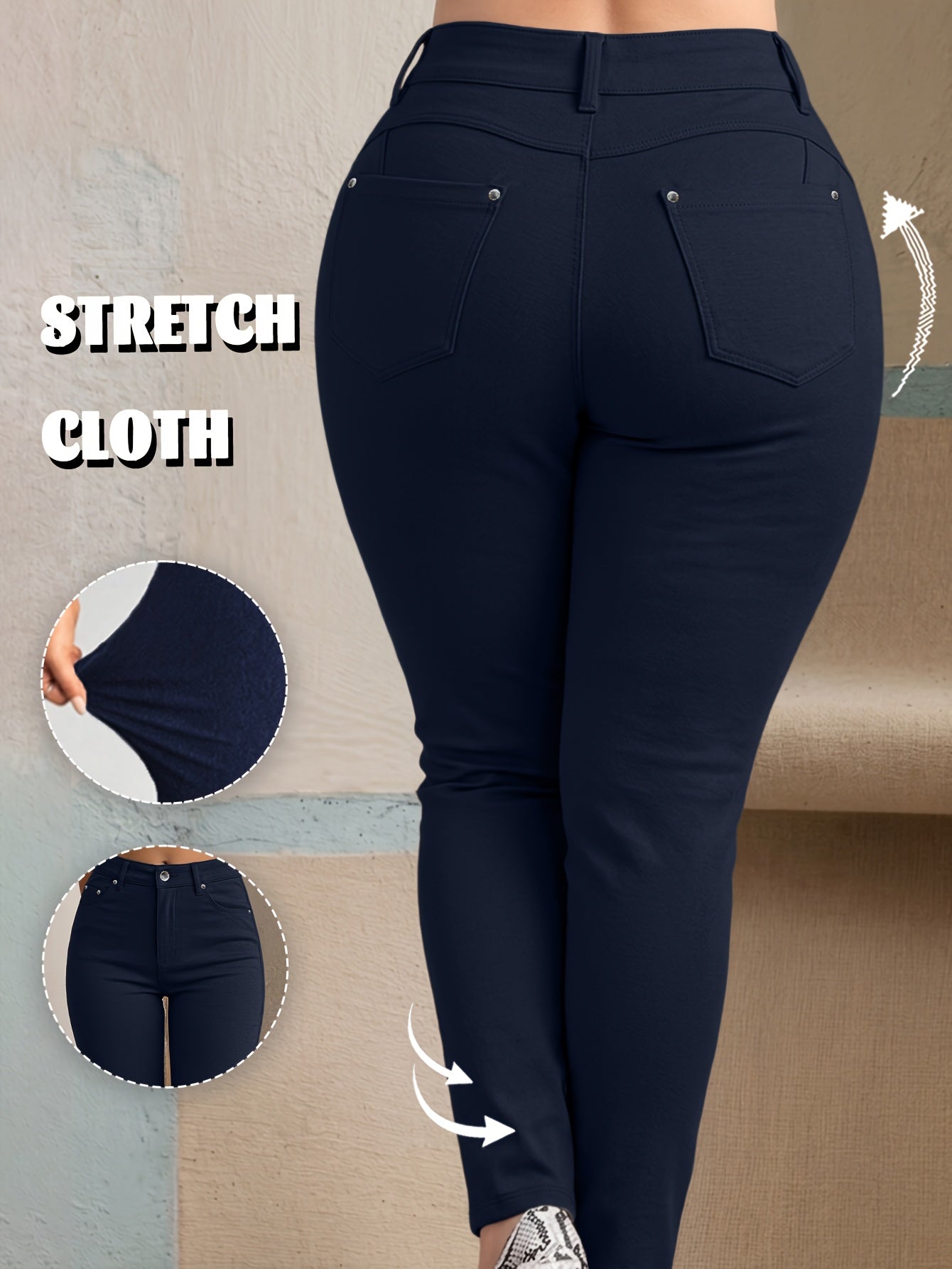 Y2K Trendy High-Stretch Slim Fit Women'S Pants, All-Season Streetwear Casual Trousers