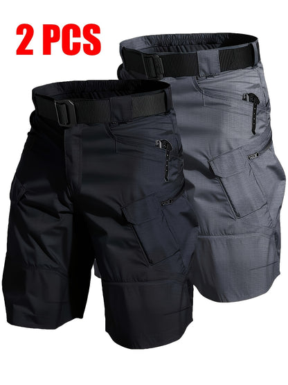 Men's Black+gray Shorts - product view 4