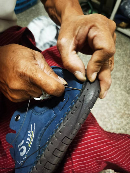 Men'S Handmade Stitching Casual Shoes Flats Outdoor Walking Sneakers