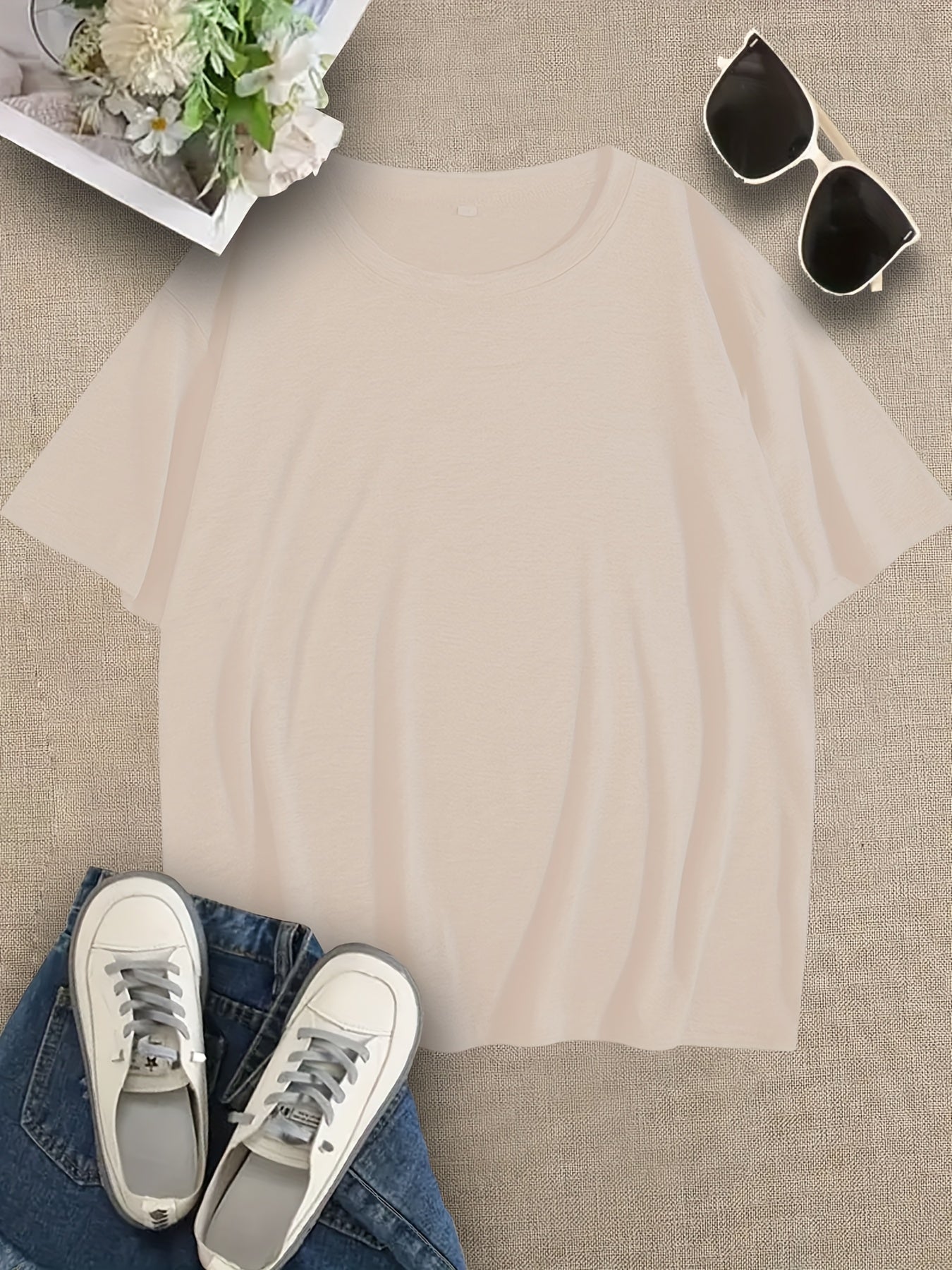 Double-sided Printing Women's T-shirts Women's Blend T-shirts-Stars, Stripes & Jesus Christ T-Shirt - Patriotic Faith Design for Women | Casual Summer Wear | Christian Apparel | Trendy Graphic Tee