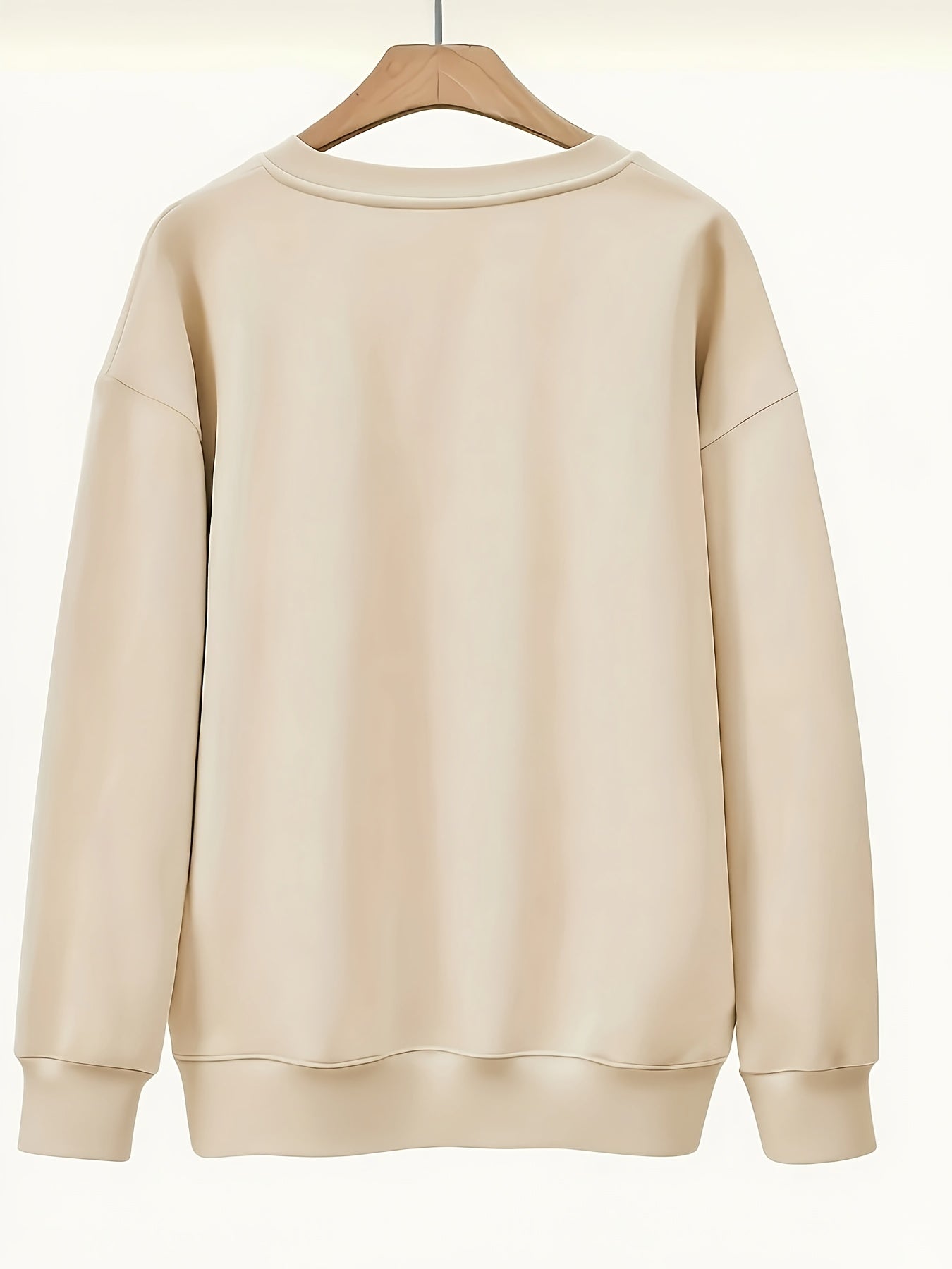 Love Life Letter Printed Round Neck Women'S Casual Long Sleeve Long Sleeve Sweatshirt
