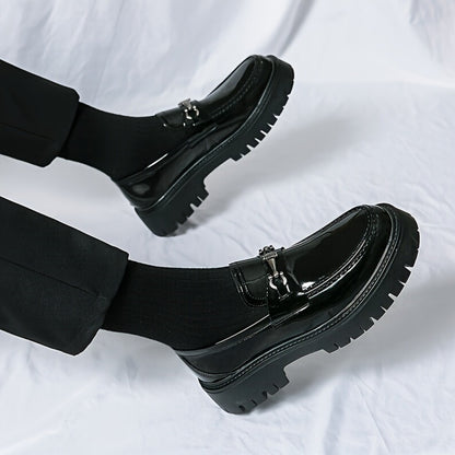 Men's Loafers & Slip-Ons - Platform Sole & Metal Detail 219237