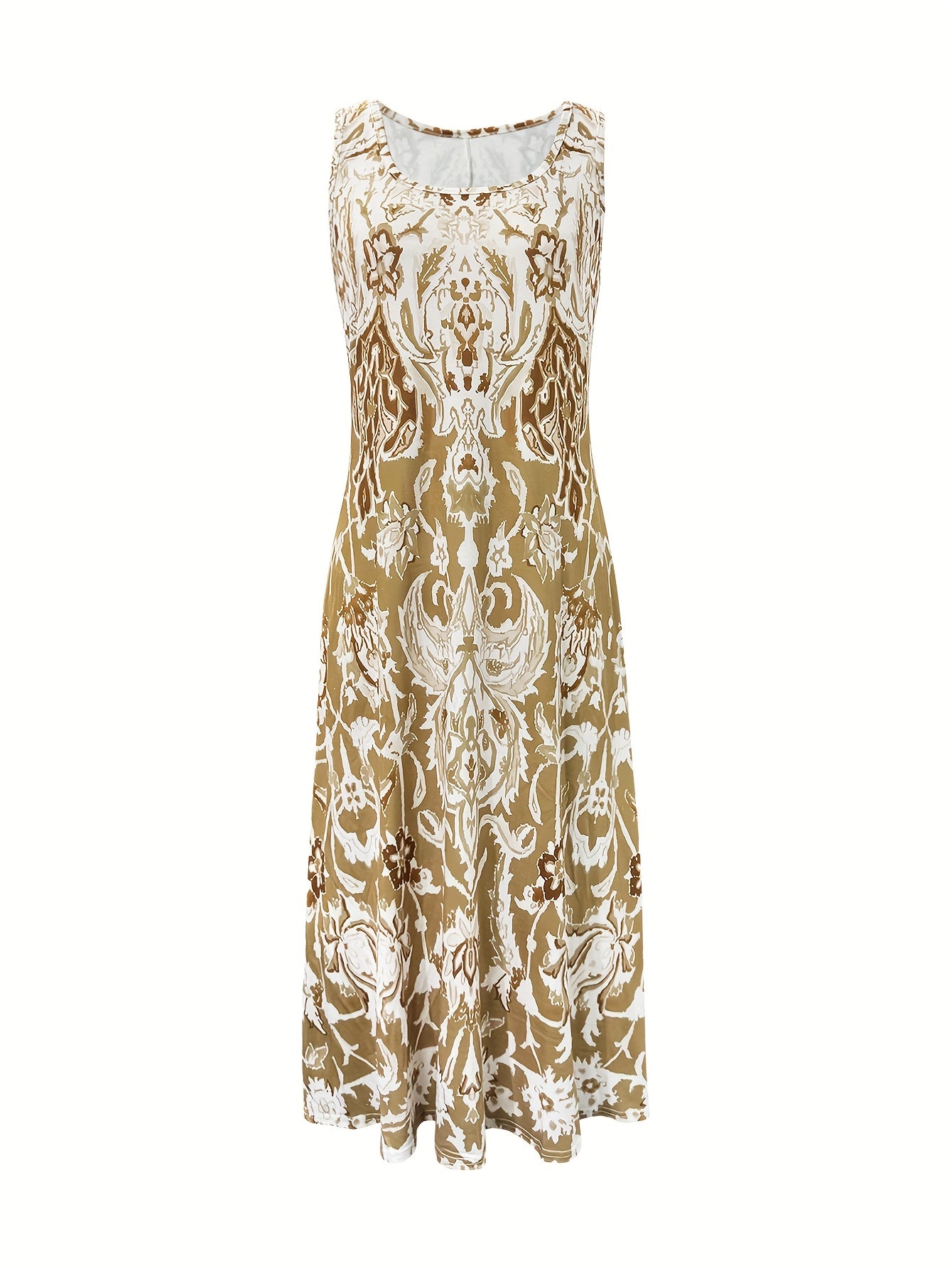 Flower Print Women's Dress - Summer New Fashion Resort Style [Orientation