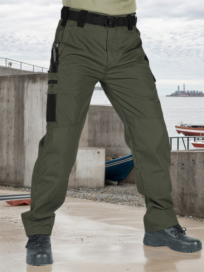 2Pack Men'S Utility Cargo Pants, Lightweight Tactical Workwear, Stretch Ripstop