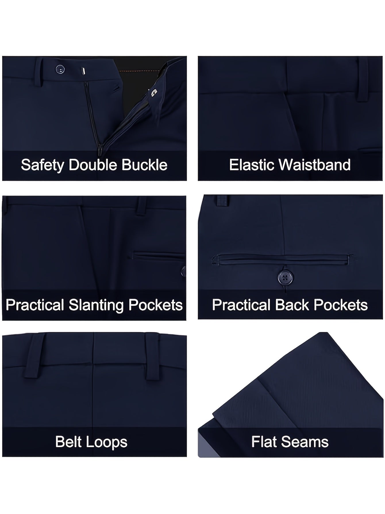 Men's Suits for Men, Trajes Para Hombres Elegantes - Solid Color Serge Blazer Pants Set, Slim Fit Modern Men's 2pcs Suit for Business, Formal & Graduation Events