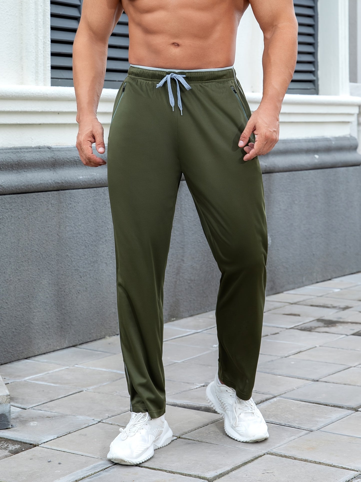 3Pack Men'S Lightweight Sweatpants With Pockets Open Bottom Athletic Pants For Workout, Jogging, Gym, Running, Training