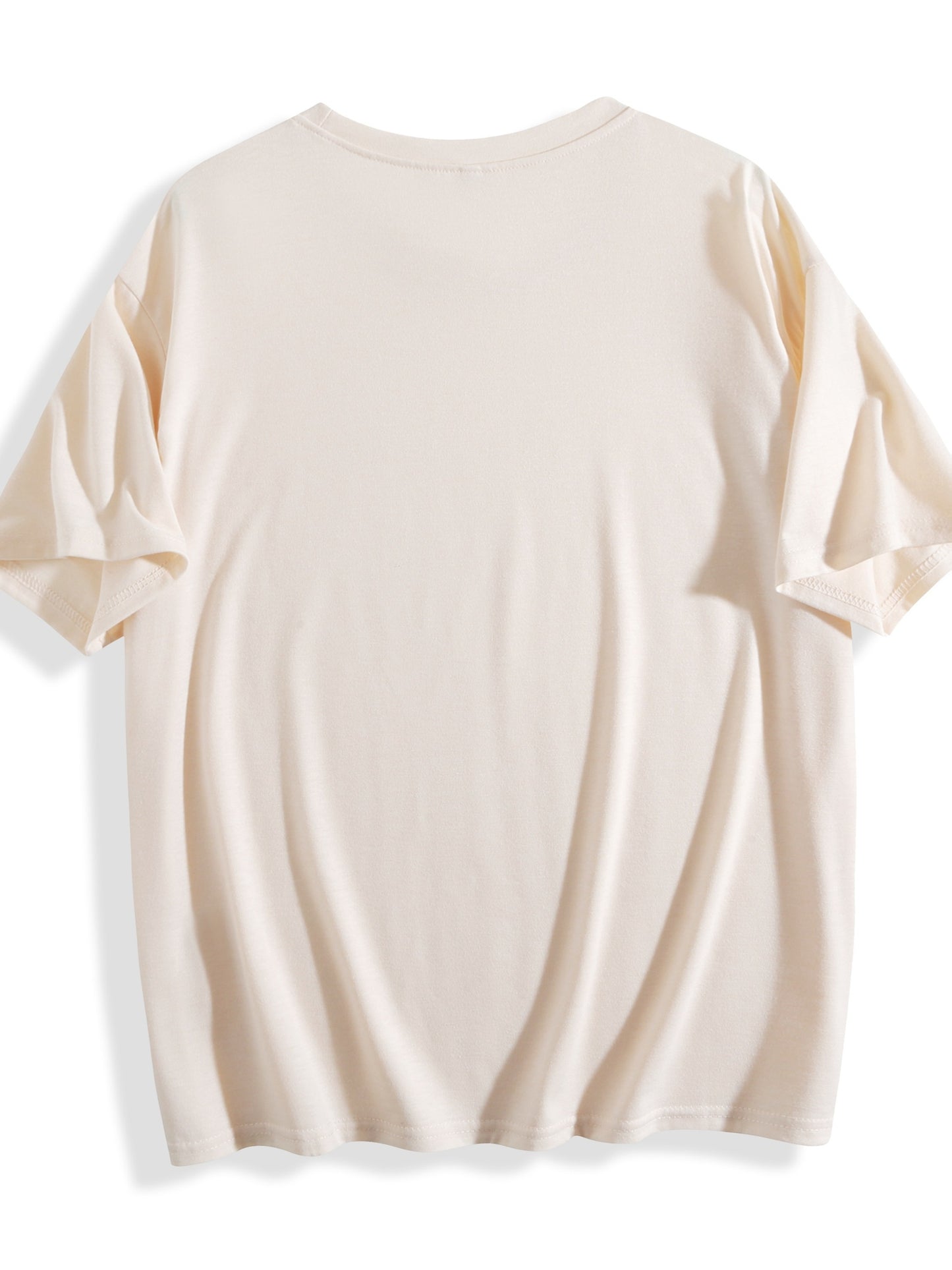 Women's "I Feel Like This" Printed Round Neck Short Sleeve T-Shirt - Soft Casual Gray Tee with Subtle Print, -Line Regular Fit for Spring Summer Fall Layering, Blouses - 180G