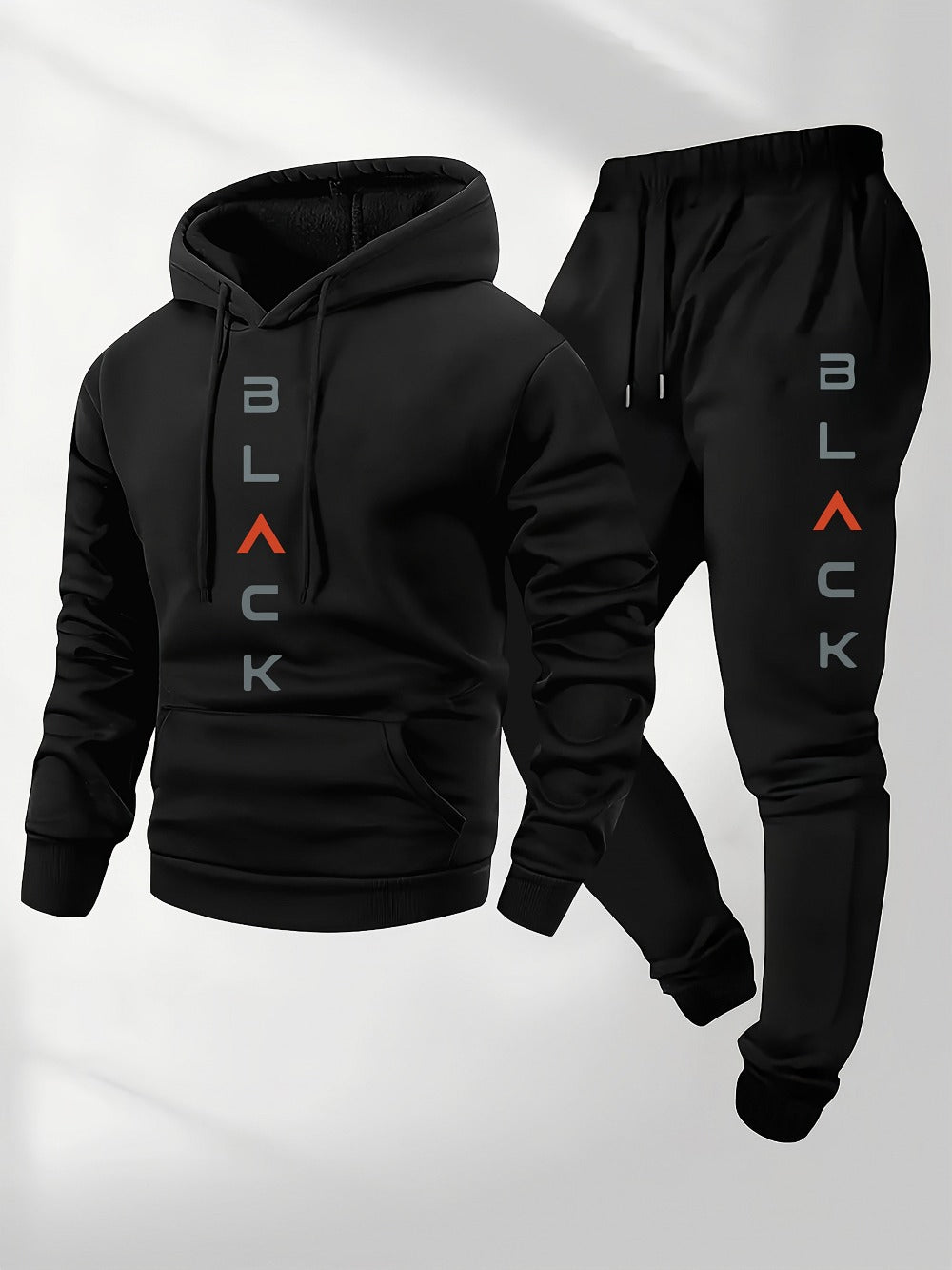 Men's Tracksuit Jacket and Pants Set - Coordinated Cold-Weather Urban Edition