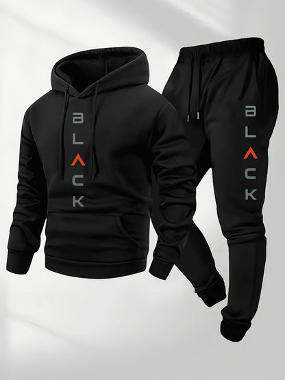 Men's Tracksuit Jacket and Pants Set - Coordinated Cold-Weather Urban Edition