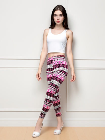 The Leggings Women's Fashion Printed Fashion Leggings Regular Workout
