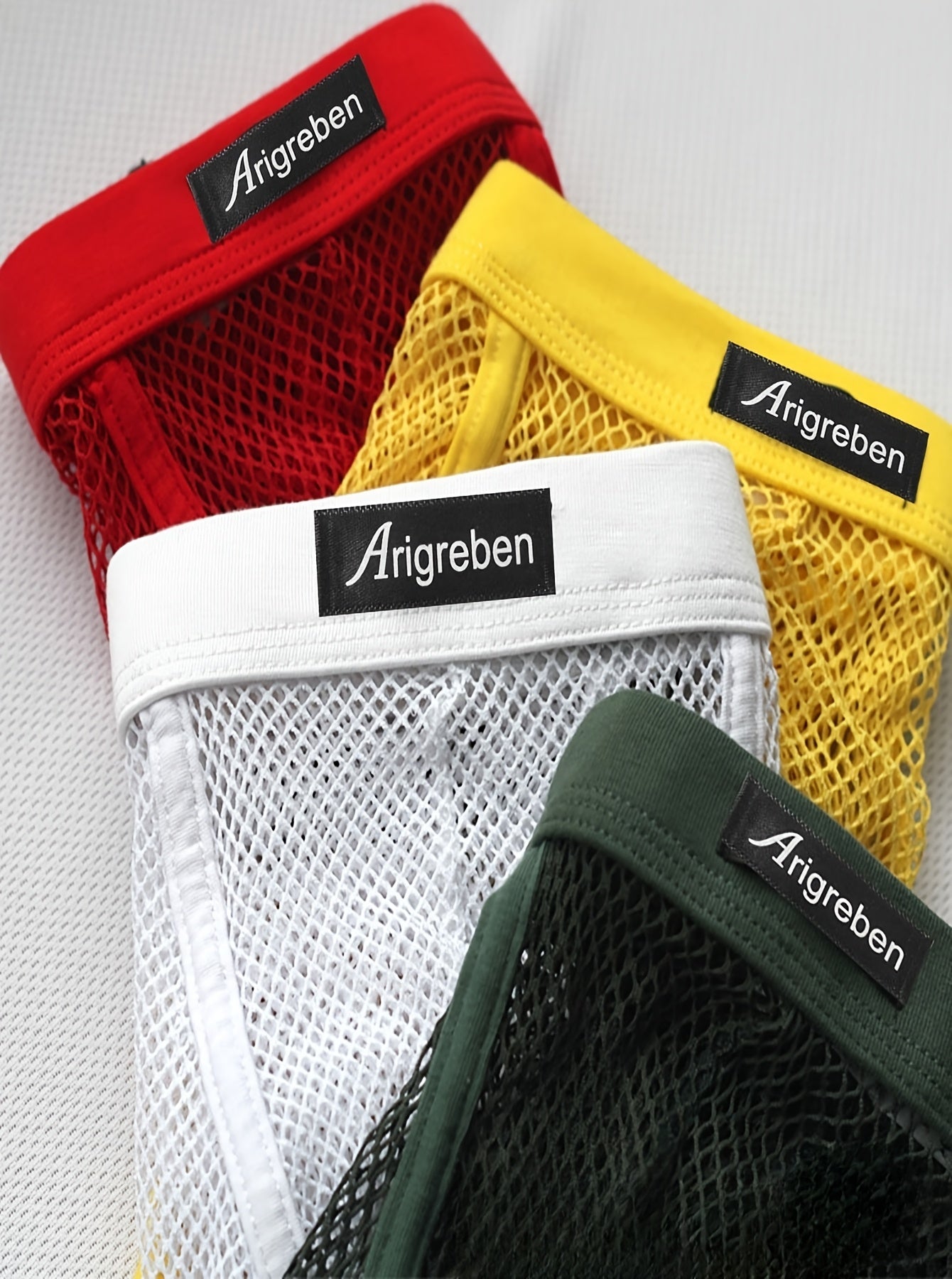 3pcs Men's Mesh Boxer Shorts with Inner Pouch Lightweight Casual Party & Beach Shorts, Breathable Activewear underwear boxer shorts