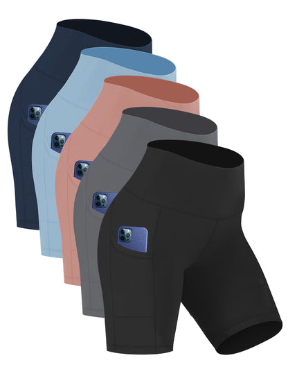 Women's Black Polyester High-Waist Shorts - product view 9