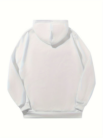 3pcs Men's Thick Hooded Sweatshirts in Solid Color - Casual & Sporty Pullover Hoodies, Long Sleeve, Loose Fit, Machine Washable for Fall & Winter