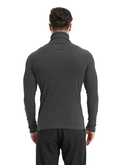 Men'S Thermal Turtleneck Compression Top - Warm Base Layer Long Sleeve Shirt for Cold Weather