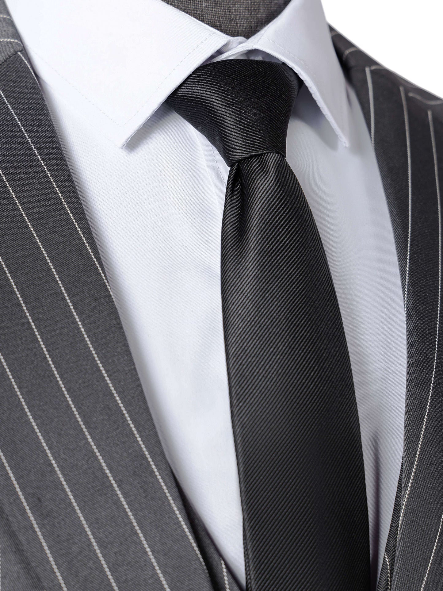 [New Men's 3pcs Suits] 3pcs New Men's Suits - Vertical Striped Suit Jackets, Vests, Pants - Two-button, Suitable for Weddings, Business Banquets, Parties, Daily Wear Valentines Gifts for Men