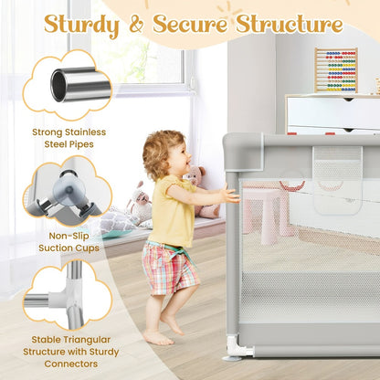 Baby Playpen - Breathable Inch Pens Metal