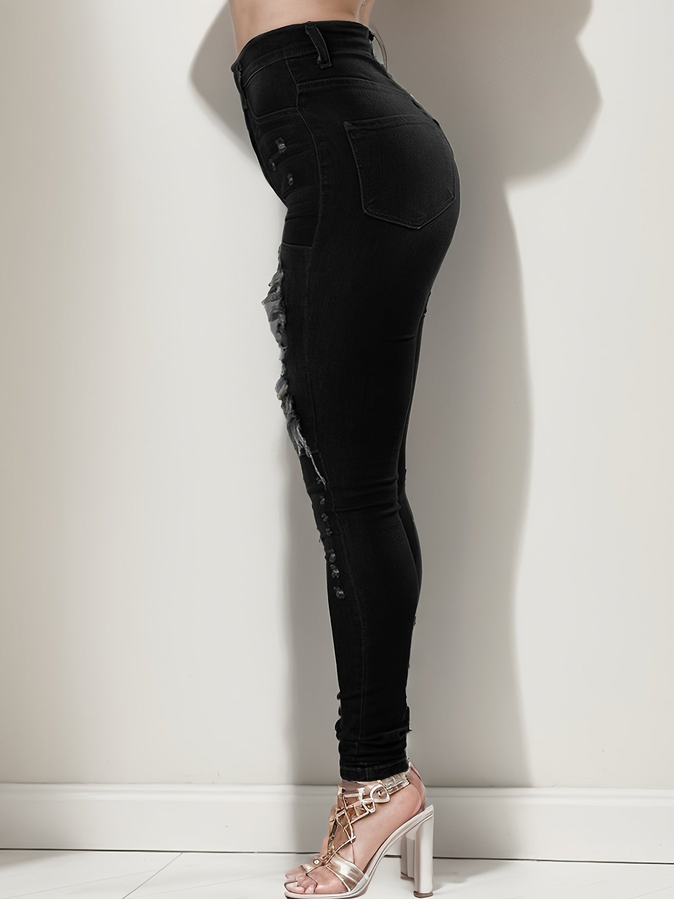Tight Jeans with a High Waist And High Stretch, Perfect for Casual Wear And Daily Use, Designed for Women
