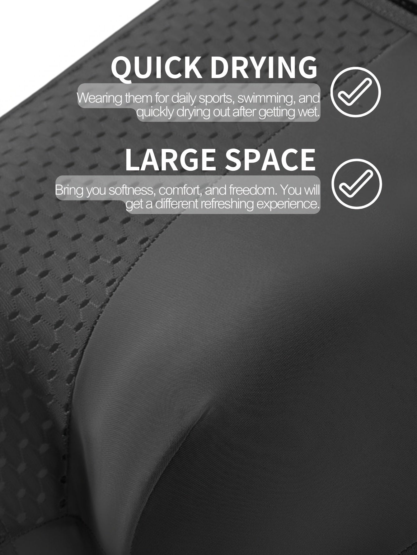 4 Pcs Men's Fashionable, Comfortable, Sexy, Breathable Mesh High Elasticity Patchwork Four Corner Underwear Is A Great Gift Item