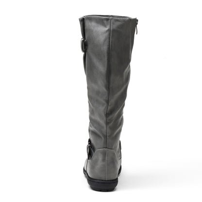 Women's Wide Calf Knee High Boots, Fashion Faux Fur-Lined Winter Boots