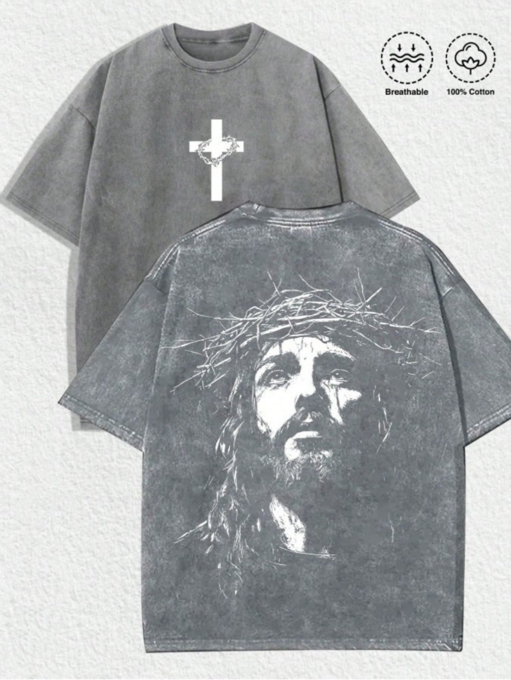 Men's Vintage T-Shirt - Round Neck Short Sleeve Weekend Style 497509