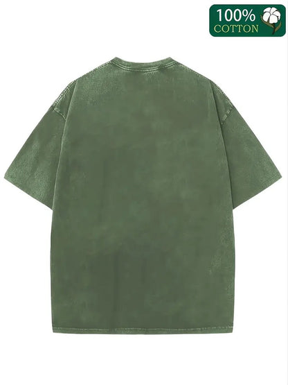 Men's Graphic T-Shirt - Crew Neck Short Sleeve Travel Style 655141