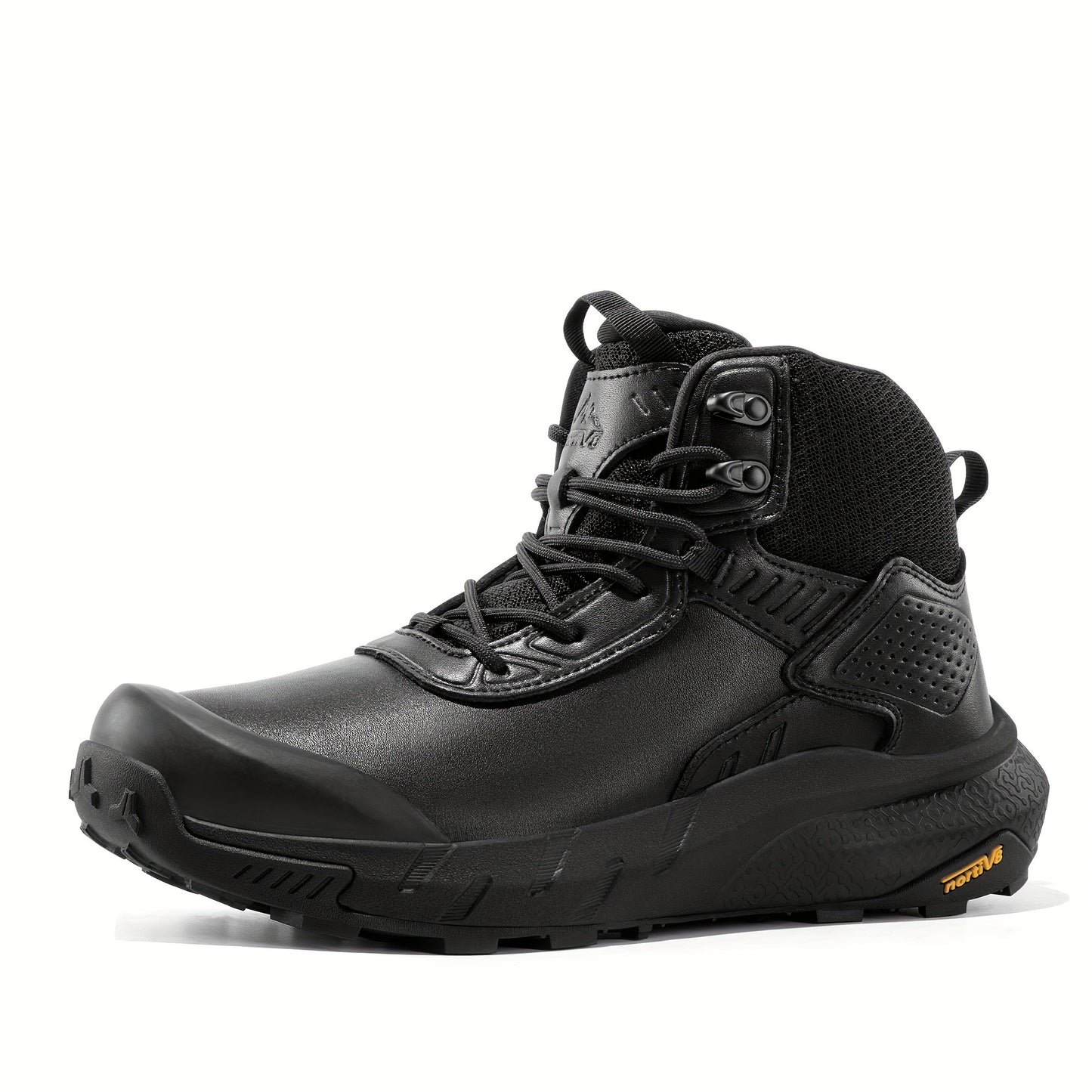 Men's Tactical Hiking Boots, High Quality Lightweight Non-Slip Combat Work Motorcycle Rain Boots, for Backpacking Trekking Rough Terrain & Outdoor Adventures, All-Day Comfort Hiking Footwear for Men