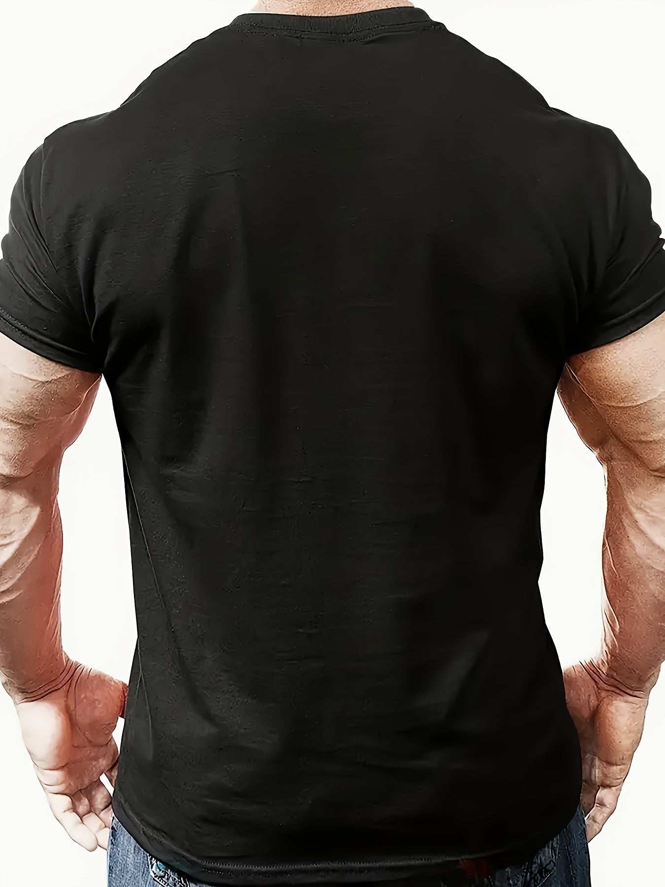 Men'S STAND WITH GOD Graphic Tee - Crew Neck, Regular Fit, Durable Stretch, Ideal for Sports & Casual Wear