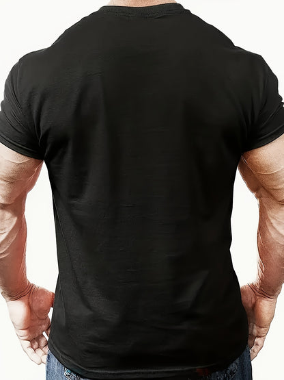 Men'S STAND WITH GOD Graphic Tee - Crew Neck, Regular Fit, Durable Stretch, Ideal for Sports & Casual Wear