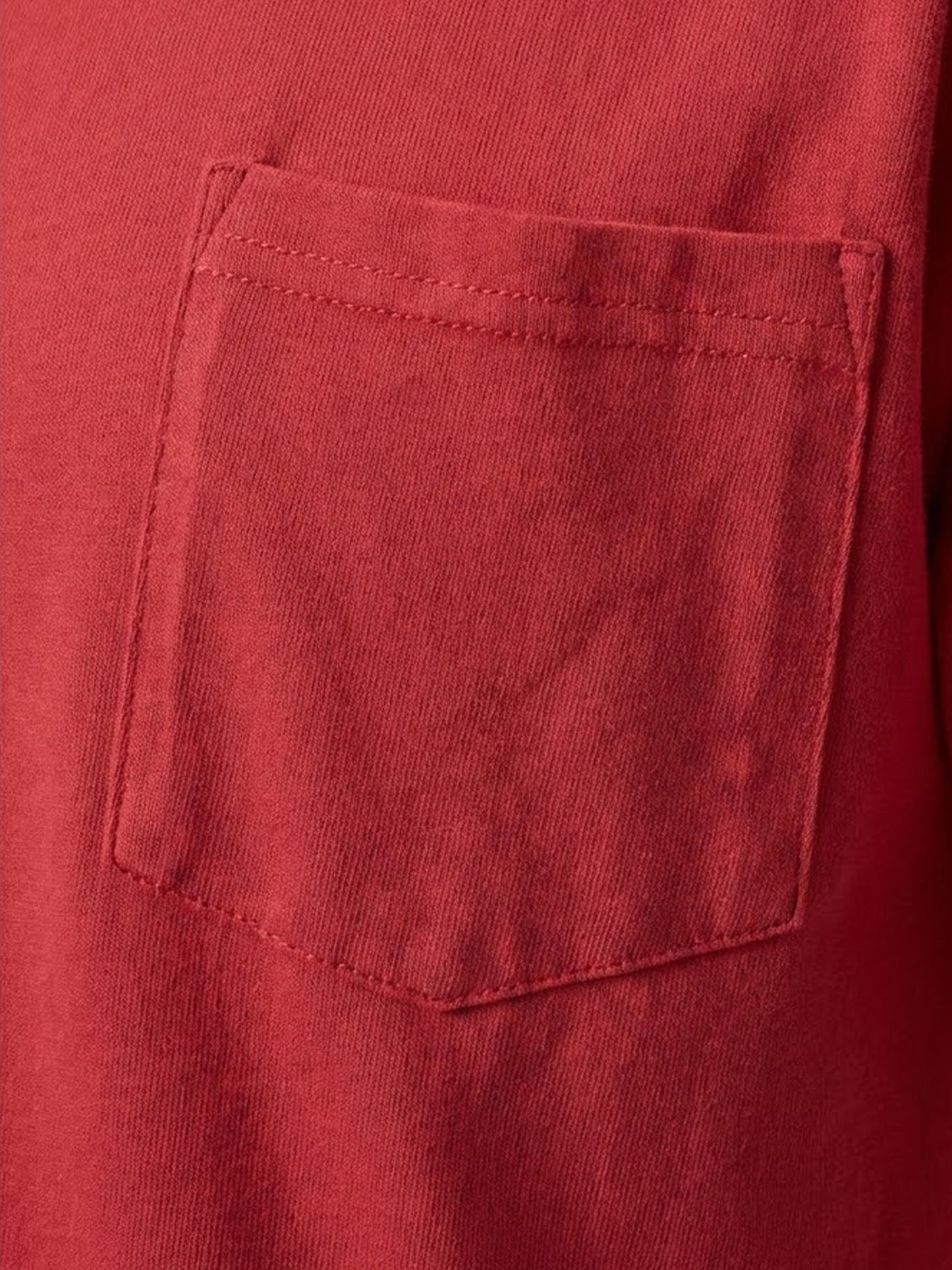5pcs Men Unisex 100 Cotton Pocket T Shirts Short Sleeve Crew Neck Loose Fit Solid - product view 19