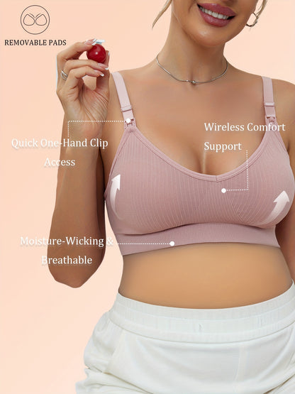 [Selected 3pcs Set] Comfortable Bandeau Bra for Women Tube Top Style with Ribbed Fabric And Elastic Support Perfect for Daily Wear Seamless Bandeau Bra for Women Strapless Wireless Tube Top with Removable Pads Super Stretchy And Soft Fit