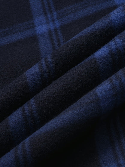 Men'S Heavyweight Fleece Hoodies Jacket - Full Zip Up Thick Sherpa Lined Flannel Plaid Shirt Jacket