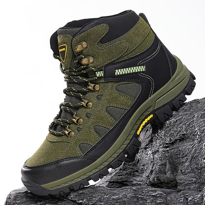 Large Men's Hiking Shoes, Autumn And Winter High Top Outdoor Sports Shoes, Anti Slip Thick Soled Hiking Shoes