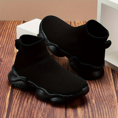 Kids Sock Sneakers - Breathable High-Top Running Shoes