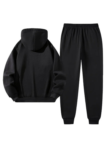 Men's Tracksuit Jacket and Pants Set - Coordinated Cold-Weather Urban Edition