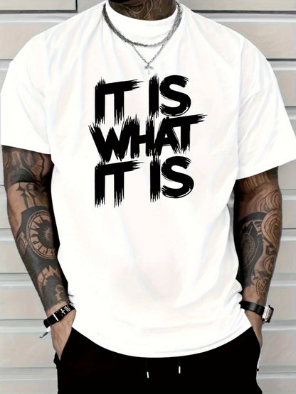 Men's Graphic T-Shirt - Round Neck Short Sleeve Travel Style 621349