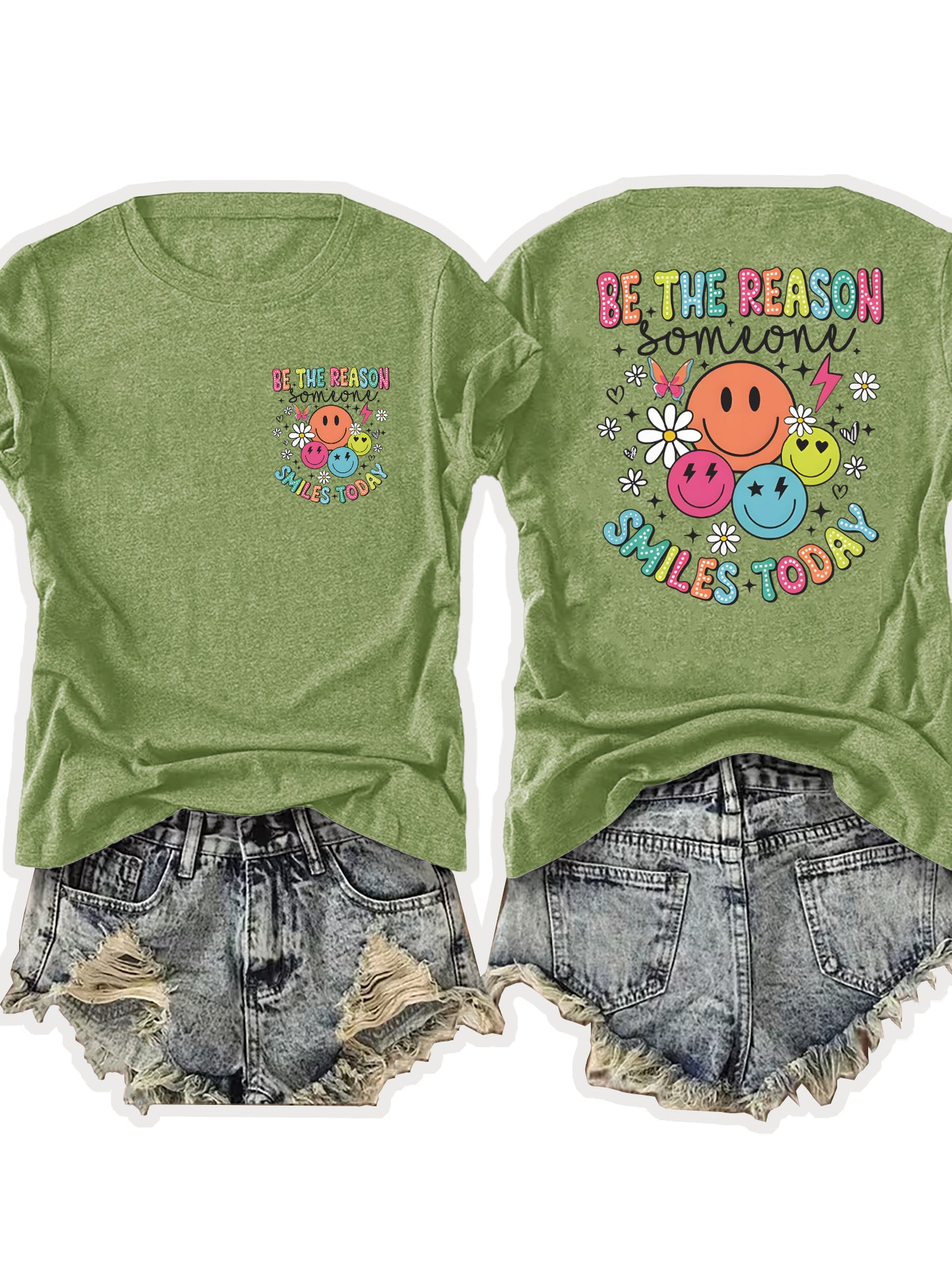 Women'S Casual Sports T-Shirt | Fun smiling Face Design, Lightweight & Breathable Fabric, Perfect For Beach And Park Outings - A Versatile And Trendy Addition To Your Wardrobe For Endless Joyful Adventures